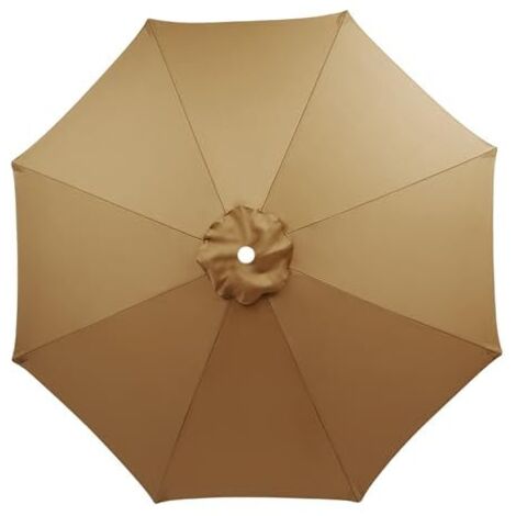 Funda de repuesto LIFCAUSAL para sombrilla de mercado de 2,3 m/2,7 m/3 m, impermeable, resistente a los rayos UV, compatible con 6-8 brazos.