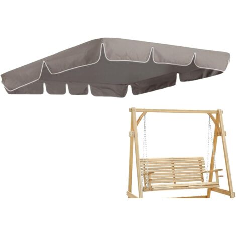 Funda de repuesto para toldo de columpio de exterior, adorable funda compacta para hamaca de jardín, toldo resistente a desgarros, anti-UV e impermeable para columpios de 2 a 3 plazas, sillas y bancos