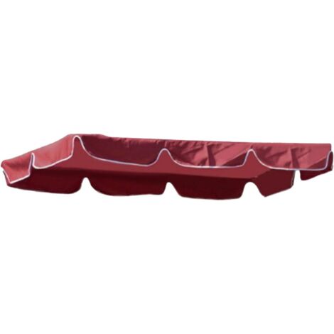 Funda de repuesto para toldo de columpio de exterior, adorable funda compacta para hamaca de jardín, toldo resistente a desgarros, anti-UV e impermeable para columpios de 2 a 3 plazas, sillas y bancos