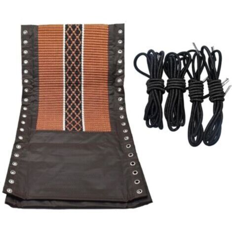 Funda de repuesto para tumbona plegable – Kit de reparación para tumbona con 4 cordones elásticos, 160 x 43 cm, tejido resistente.