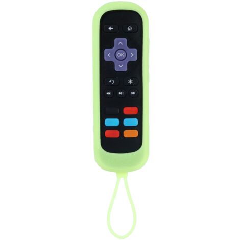 Funda de silicona con luz y resistente a la suciedad para mandos a distancia de TCL, Hisense, Onn, Sharp, Element, Westinghouse, Philips, Insignia, JVC, RCA, Hitachi, Sanyo y Roku.