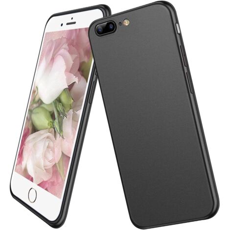 FUNDA DE SILICONA NEGRA PARA APPLE IPHONE 8 Plus/ 7 Plus