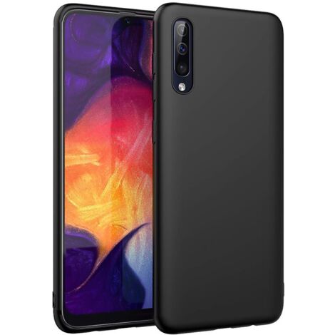FUNDA DE SILICONA NEGRA PARA SAMSUNG GALAXY A50 FLEXIBLE FINA SM-A505F