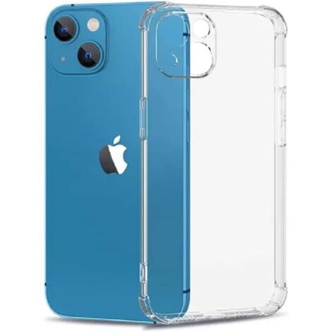FUNDA DE SILICONA PARA APPLE IPHONE 13 DE 6,1" TRANSPARENTE ULTRALIGERA