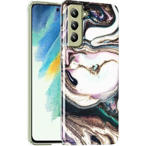 FUNDA DE SILICONA PARA SAMSUNG GALAXY S21 FE 5G MÁRMOL DE COLORES SM-G990B