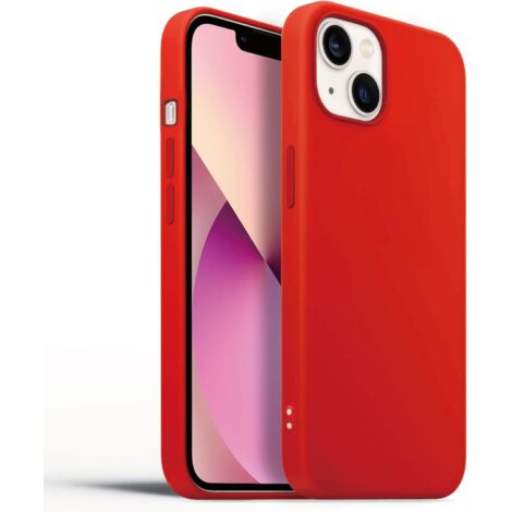 FUNDA DE SILICONA ROJA PARA IPHONE 13 6.1'