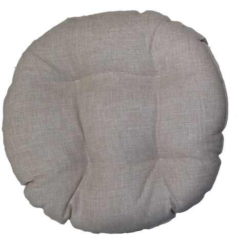 Funda de silla beige con bordes redondos