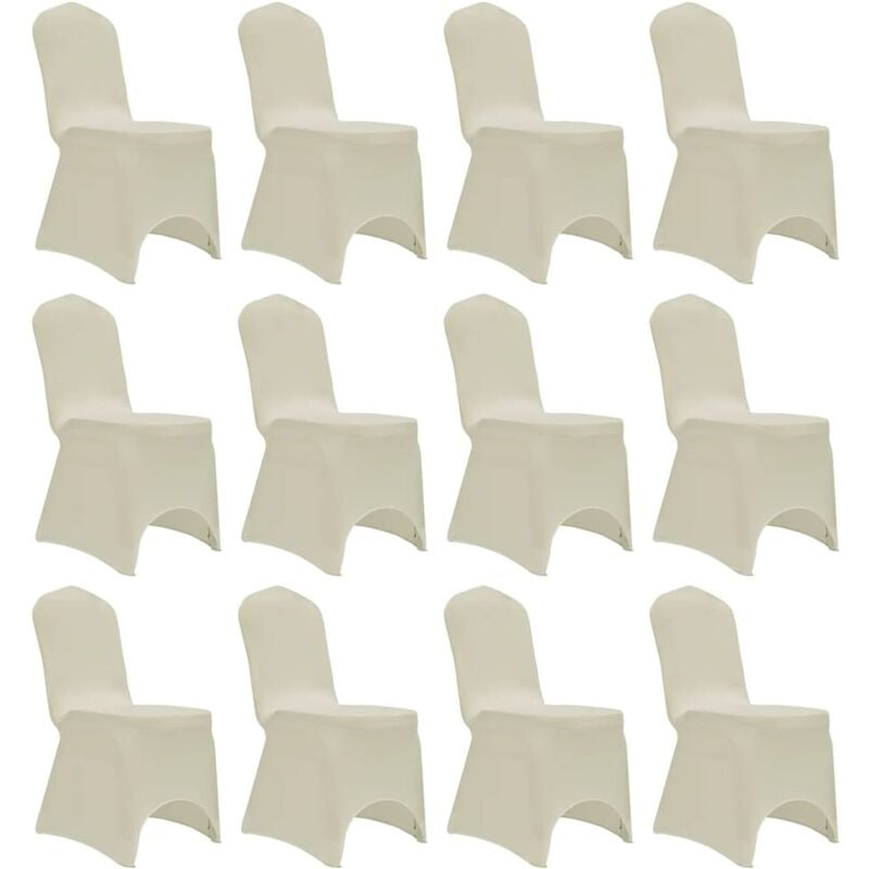 

Funda de silla elastica 12 unidades crema