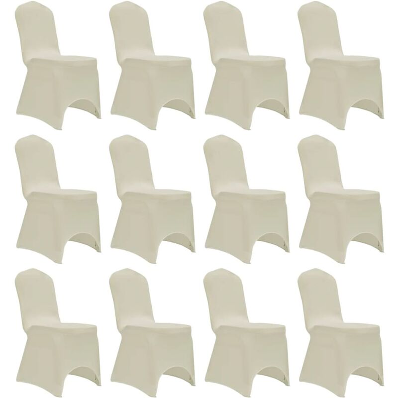 

Funda de silla elástica 12 unidades crema