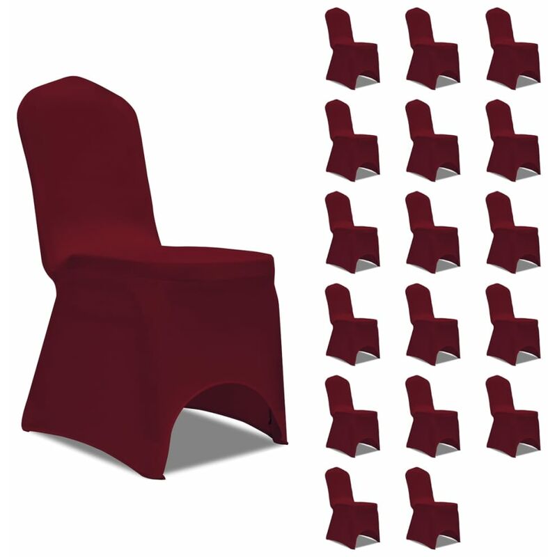 

Funda de silla elástica 18 unidades color burdeos