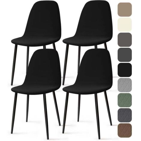 Funda de silla escandinava de 4 piezas, universal, lavable y elástica.
