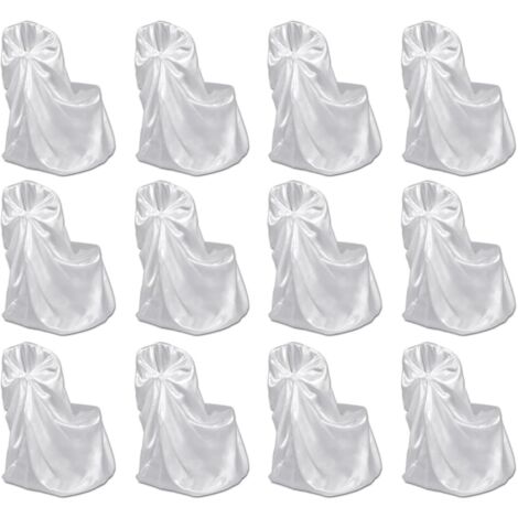 Funda de silla para banquete de boda 12 unidades