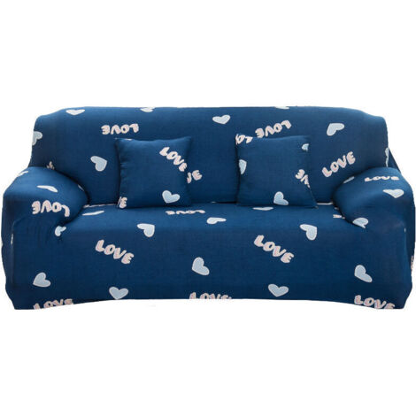 Funda de sofá de 2 plazas, 140-180 cm, moderna funda de sofá con reposabrazos, fundas de sofá elásticas universales, funda protectora de sofá, Love