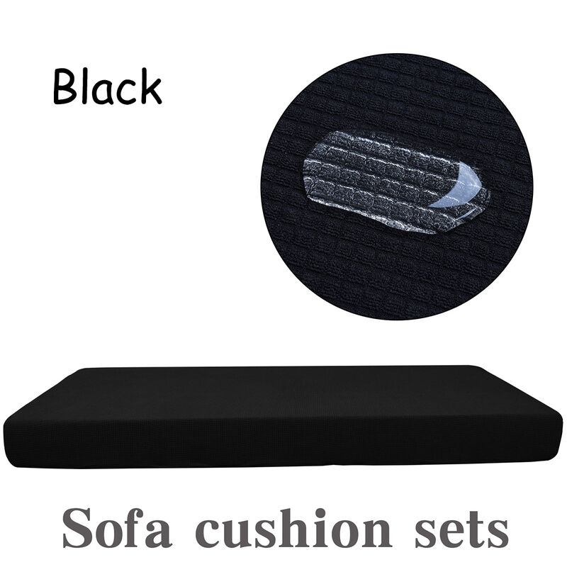 

Funda de sofá de 2 plazas fundas de sofá, elástica, funda de sillón, funda de asiento, impermeable (negro, 2 plazas)