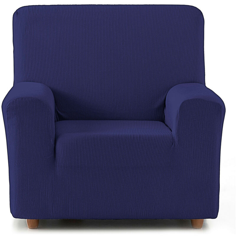 

Eiffel Textile - Funda de Sof� El�stica Adaptable. Modelo Rustica. Azul Sillon 1 Plaza