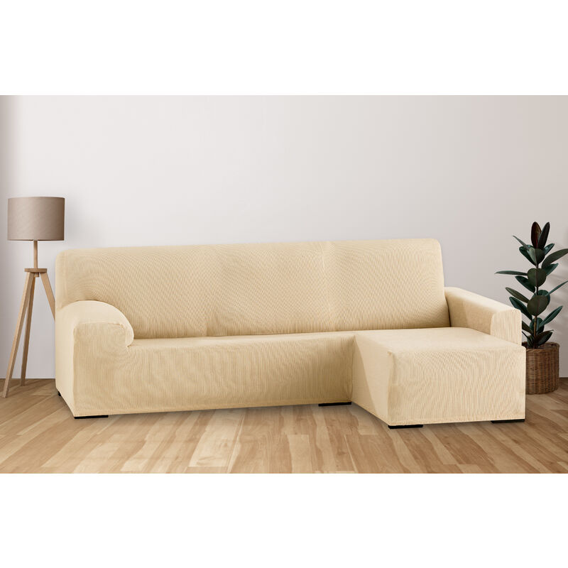 

Eiffel Textile - Funda de Sof� El�stica Adaptable. Modelo Rustica. Beige Chaise Longue Corto Derecha