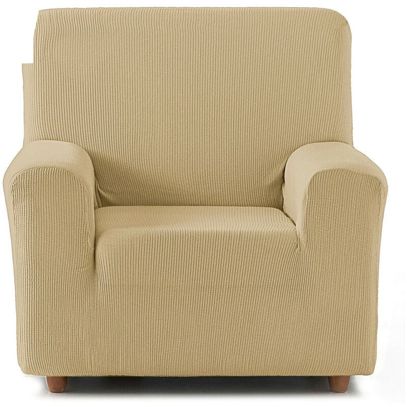 

Funda de Sof� El�stica Adaptable. Modelo Rustica. Beige Sillon 1 Plaza