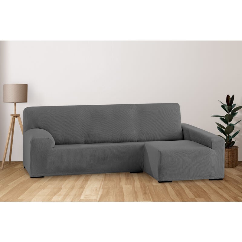 

Eiffel Textile - Funda de Sof� El�stica Adaptable. Modelo Rustica. Gris Chaise Longue Largo Derecha