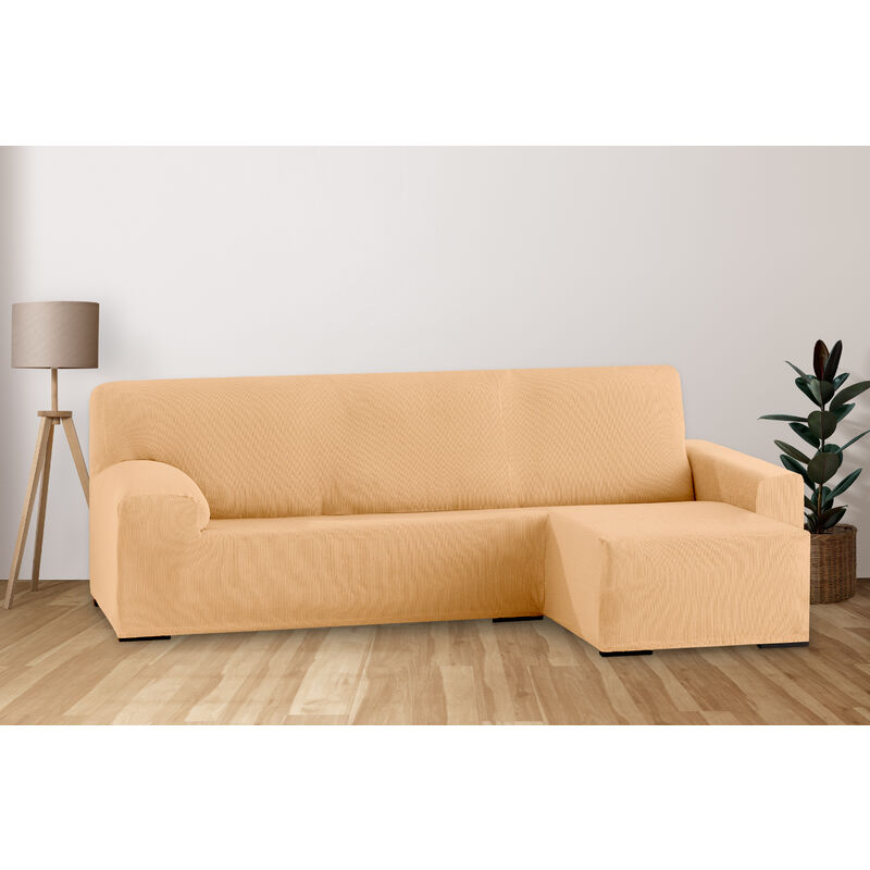 

Eiffel Textile - Funda de Sof� El�stica Adaptable. Modelo Rustica. Naranja Chaise Longue Corto Derecha