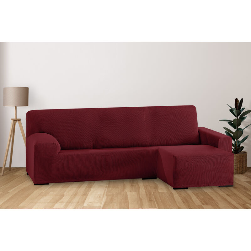 

Eiffel Textile - Funda de Sof� El�stica Adaptable. Modelo Rustica. Rojo Chaise Longue Corto Derecha