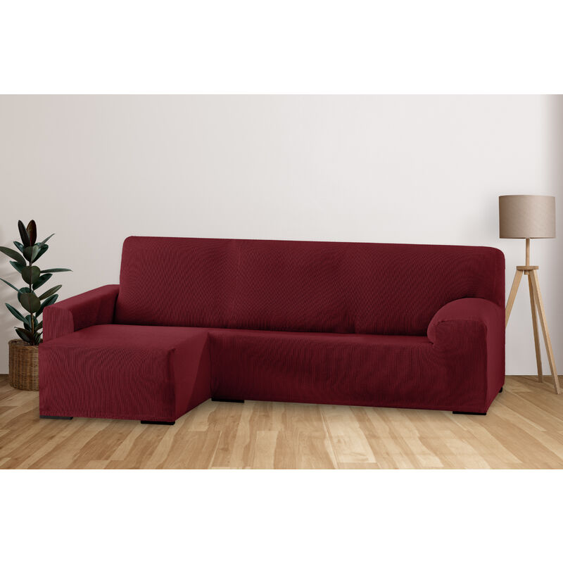 

Eiffel Textile - Funda de Sof� El�stica Adaptable. Modelo Rustica. Rojo Chaise Longue Corto Izquierda