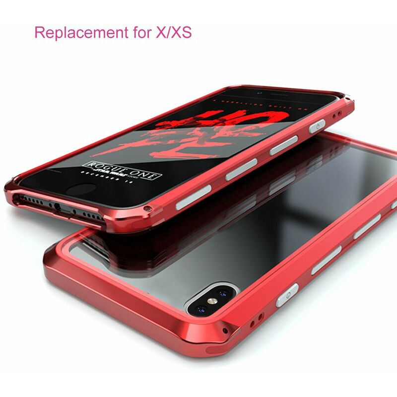 

Funda de telefono practica de moda Marco protector de metal Carcasa de telefono movil a prueba de roturas con vidrio transparente templado