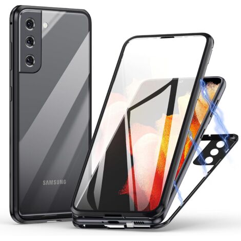 FUNDA DE VIDRIO PARA SAMSUNG GALAXY S22+ DE 6,6" CON MARCO NEGRO SM-S906B