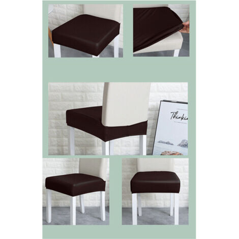 Funda elástica de PU de una sola pieza para silla, protector de asiento.