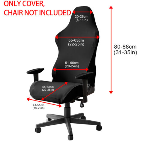 Funda elástica de seda lechosa para silla gaming, fundas para reposabrazos, a prueba de polvo, universal - Azul marino
