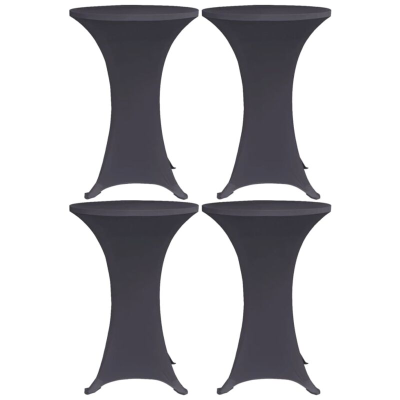 

Funda elástica para mesa 4 unidades 70 cm gris antracita - Antracita - Vidaxl