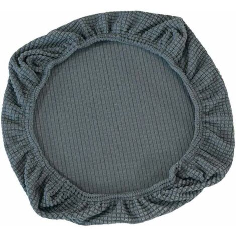 Funda elástica para silla de oficina, funda para silla giratoria, color gris