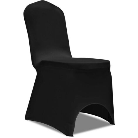 Fundas para silla de comedor elásticas Negro - Protector