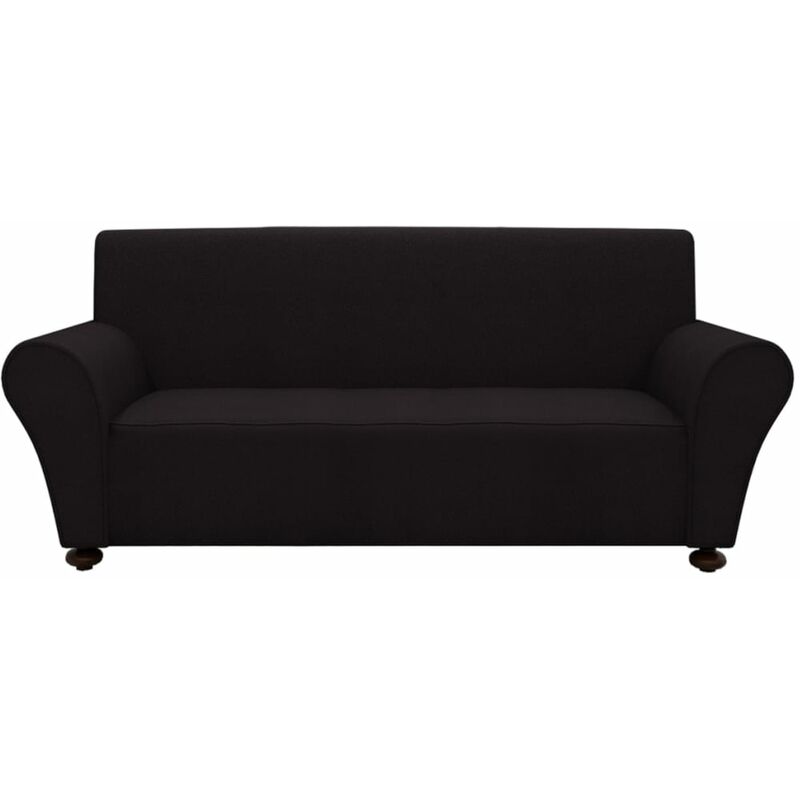 

Youthup - funda elástica de tela jersey de poliéster negra para sofá - Negro
