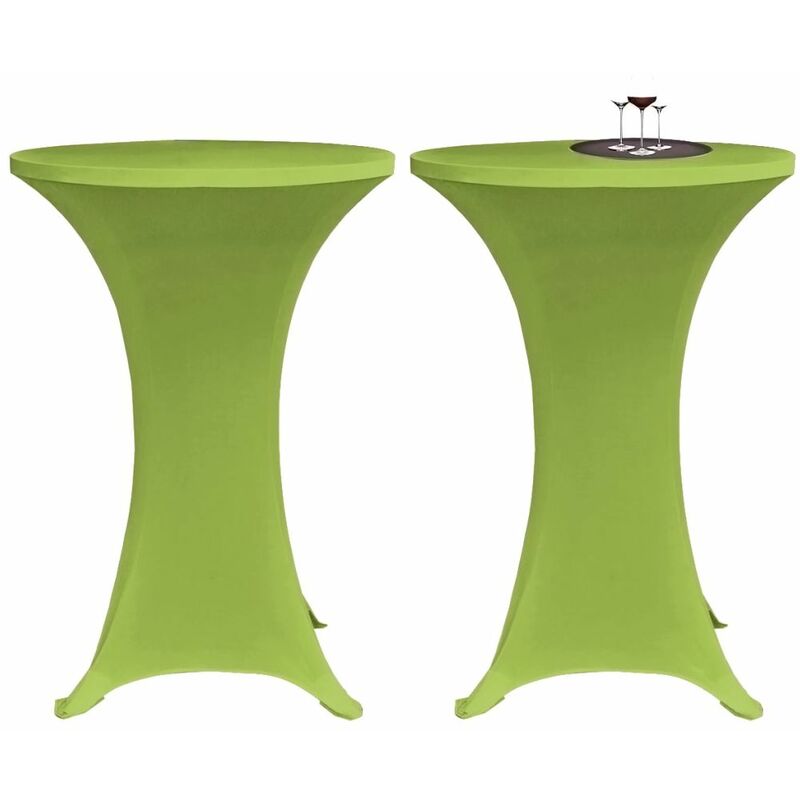 

Funda elastica para mesa 2 unidades 60 cm verde