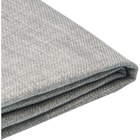 Funda extraíble gris claro para cama 90 x 200 cm Fitou