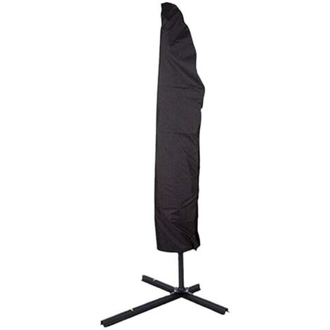 funda grande para sombrilla voladiza con poste telescópico, impermeable y anti-UV para jardín.