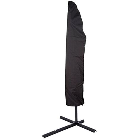 funda grande para sombrilla voladiza con poste telescópico, impermeable y anti-UV para jardín.