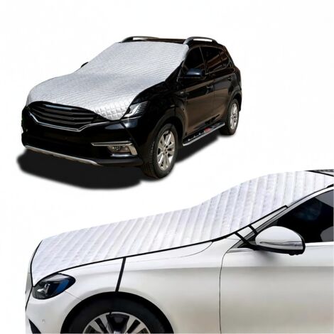 funda gruesa de algodón para parabrisas, transpirable, resistente a la nieve y las heladas, compatible con la mayoría de los coches.