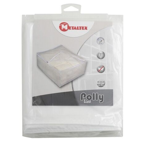 FUNDA GUARDA MANTAS TRASLUCIDA - 60X46X26CM