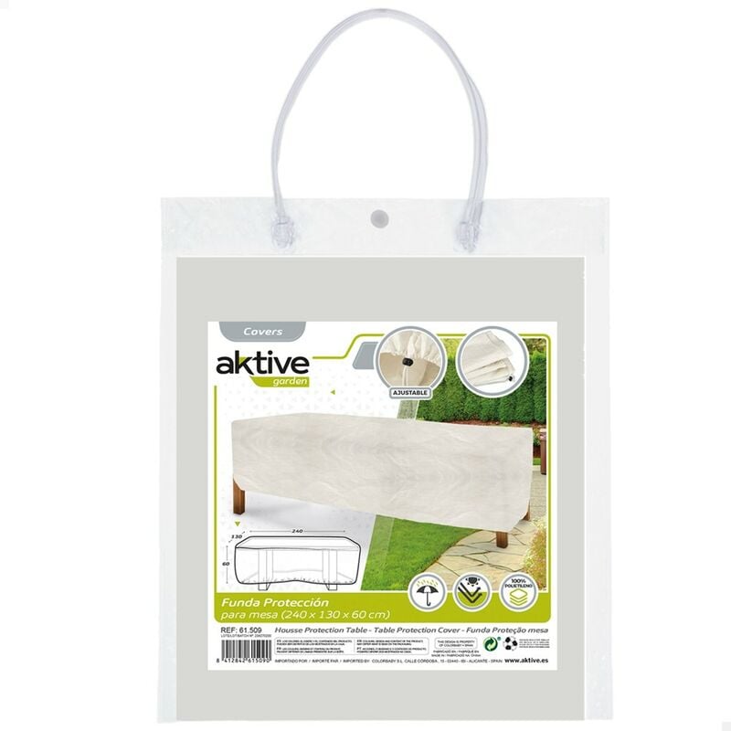 

Funda impermeable de mesa jardín 240x130x60 cm Garden - Aktive
