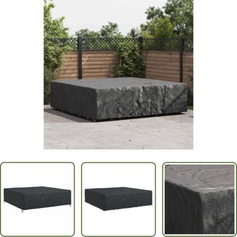 Funda impermeable -  Funda para muebles Liso Negro 260 x 260 x 90 cm 420D