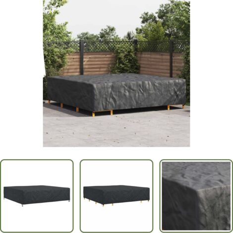 Funda impermeable -  Funda para muebles Liso Negro 300 x 300 x 70 cm 210D