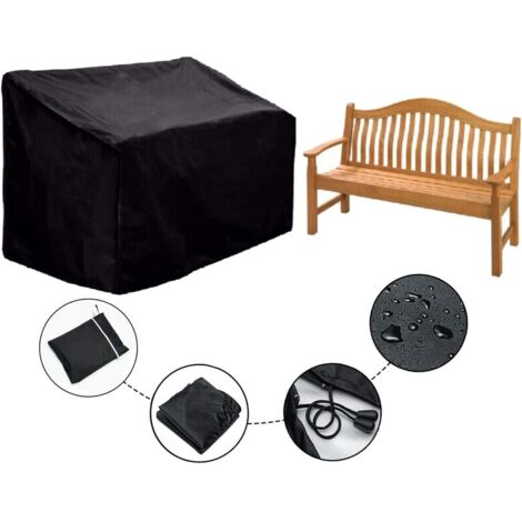 Funda impermeable para banco de exterior, funda para asiento de patio, funda para sillón bajo, funda para sofá de dos plazas para patio, funda duradera para silla de muebles, asiento grande, funda par
