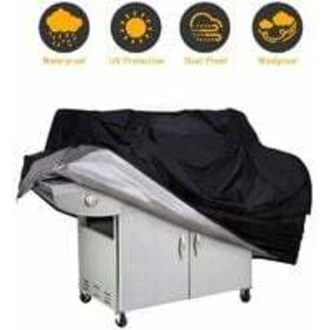 Funda impermeable para barbacoa, con protección UV y resistente a la humedad, para barbacoas al aire libre, 145 x 61 x 117 cm
