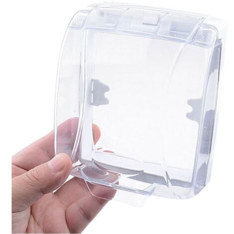 Funda impermeable para botón de timbre, funda protectora transparente, protección contra la lluvia para timbre de exterior