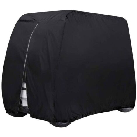 Funda impermeable para carrito de golf de 4 pasajeros, compatible con EZ GO, Yamaha Club Car, con tela Oxford 210D resistente y a prueba de polvo, 285 × 122 × 168 cm