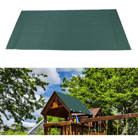 Funda impermeable para columpio fabricada con tejido Oxford 600D – Toldo verde para casita de juegos de uso exterior