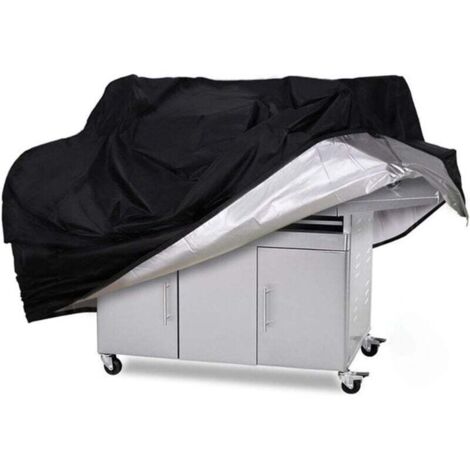 Funda impermeable Ulisem 600D para parrillas de lona de exterior, resistentes y duraderas, para Weber, Char-Broil, Brinkmann, Holland & Jenn Air, color negro, 170 x 61 x 117 cm