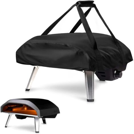 Funda impermeable y resistente a la intemperie para horno de pizza Ooni Koda 16, bolsa de transporte, bolsa de transporte para horno de pizza - Negro (66 x 60 x 22 cm)