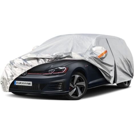 Funda impermeable y transpirable para coche, para exterior, con cremallera y forro de algodón, compatible con Golf, 308, Captur y Mégane para berlinas de 415 a 450 cm.